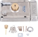 Exterior Lock with Keys, 304 Stainless Steel Anti Theft Deadbolt Locking Door Set for Entry Door Home Security