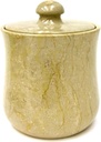 Nature Home Decor JRMD479SB Sahara Beige Marble 9-inch Tall Kitchen Canister/Cookie Jar