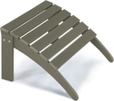 Adirondack Footrest Outdoor Weather Resistant Adirondack Footrest, Ottoman, Chair Companion, Folding Footstool for Patio, Pool, Garden, Backyard & Lawn (Dark Brown)