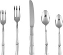 FORTESSA Royal Pacific 18/10 Stainless Steel Flatware, 20 Piece Place Setting With Table Knife, Forks and Spoons (Service For 4), Dishwasher Safe, Polished