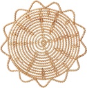 Rattan Round Braided Flower Porch Grass Woven Home Handmade Rattan Woven Wall Decoration Pendant Wall Decoration Wall Hanging for Home(#1)