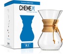 Chemex Pour-Over Glass Coffeemaker - Classic Series - 6-Cup - Exclusive Packaging