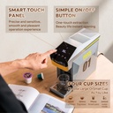 4 In 1 Single Server Coffee Maker, Mini Coffee Machine for Nespresso Original/K cups/Dolce Gusto Original/Ground Coffee, 19 Bar Espresso Machine Fit for Home Office, Grey