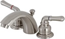 Kingston Brass KB958B Victorian Mini-Widespread Bathroom Faucet, 4.5 x 3.5 x 2.06, Brushed Nickel