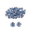 Eowpower 50 Pieces 4 Pronged Zinc Plated Tee T-Nut, 1/4"-20 x 7/16 inch
