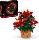 LEGO Icons Poinsettia Building Sets for Adults - Artificial Flowers for Decoration - Christmas Flowers for Table Centerpiece - 10370
