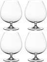 Riedel Vinum Crystal Brandy Glass (Set of 4) - Dishwasher Safe, Premium Machine-Made Cocktail Glasses