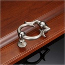 Door Knocker Hand Ring Iron Knocker Crafts Vintage Owl Door Knocking Antique Door Handle Garden Home Wall Decoration Door Knocker