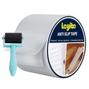 Anti Slip Tape Clear Waterproof Outdoor/Indoor with Roller, 4" x 35Ft Non Slip Traction Grip Tape for Bathtubs, Boats, Stairs, Pools, Transparent, Soft, Comfortable for Bare Feet (4" X 35')