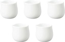 Set of 5 White Porcelain Syrup [4.9 x 4.3 x 4.5 cm (50cc)] | Western Tableware Accessories Made in Japan Setomonohonpo