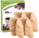 Unbleached K cup Disposable Paper Filters with Lid for Reusable K Cup Filters, K Cup Reusable Coffee Filters, Fits All Keurig Single Serve Filter Brands
