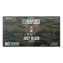 Black Rifle Coffee Company Just Black, 50 Count, Medium Roast K Cups - Single Serve K Cups Coffee Pods - Kcup Pods Compatible with 1.0 & 2.0 - Made from Arabica Beans