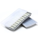 Eaasty 2 Pieces Breastmilk Storage Container Baby Food Milk Silicone Freezer Trays with Lid Breastmilk Freezer Tray Organizer Ice Trays Silicone Storage Bag Tray 10-1 oz Bars(Gray)