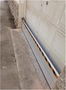 1.3ft High Garage Door Flood Barrier Threshold Kit, Detachable Aluminum Shield Door Water Stopper Barrier for Basement/ Front Door/ Gates/ Sliding Door, 2ft-13.5ft Long ( Color : H 1.3ft/0.4m , Size :
