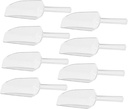 16pcs Mini Food Scoop for Candy Flour and Ice Plastic Dessert Buffet Shovel for Supermarket and Kitchen