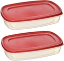 Rubbermaid Food Storage 1.5 Gallon 2 Containers with Easy-Find Lids