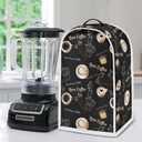 AFPANQZ Coffee Print Blender Cover Home Kitchen Appliance Blender Cover Protection Durable Washable Stand Mixer or Coffee Maker Cover Organizers