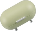 Vintage Bread Box for Kitchen Countertop Multi-functional Storage Bin for Snacks and Pastries Retro Organizer for and Stylish Design Avocado