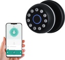 Keypad Door Knob, 4-in-1 Keyless Entry Door Lock with Fingerprint,APP Control & Backup Keys, Smart Door Lock,Wood Door Lock for Bedroom, Office, Apartment