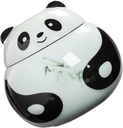 Hemoton Panda Ceramic Airtight Canister Decorative Tea Storage Jar for Home Retro Design for Loose Tea Candy Unique Panda Shape