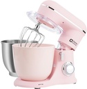 Kitchen in the box Stand Mixer, 4.5QT+5QT Two bowls Electric Food Mixer, 10 Speeds 3-IN-1 Kitchen Mixer for Daily Use with Egg Whisk,Dough Hook,Flat Beater (Rose Pink, 5QT)