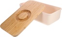 Bread Box for Countertop Modern Bread Storage Container Cutting Board Lid