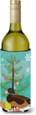 Caroline's Treasures BB9234LITERK Silver Bantam Duck Christmas Wine Bottle Hugger, Teal Bottle Cooler Sleeve Hugger Machine Washable Collapsible Insulator Beverage Insulated Holder