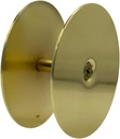NU-SET Lock | Steel Plate Door Hole Cover | Door Lock Hole Cover with Brass Finish | Home Improvement & Door Hardware (Brass)