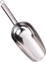 PRETYZOOM Stainless Steel Ice Cube Scoop Kitchen Grain Candy Shovel Multi Purpose Ice Tool for Home Use for Ice Nuts Pet Food More