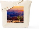 CafePress Grand Canyon Sunset Tote Bag Reusable Natural Beige Canvas Shopping Bag