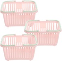 3pcs Portable Shower Basket Grocery Baskets With Handles Small Basket with Handle for Organizing, Bathroom Kitchen Room Bedroom