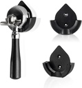 CAFEMASY Espresso Portafilter Wall Mount Holder Espresso Machine Accessories Barista Tools Pack of 2pcs Durable ABS Coffee Portafilter Rack for Hanging 58mm 54mm 51mm Portafilter