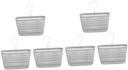 Healifty 6pcs Rotating Wall Hanging Basket Mesh Storage Organizer for Kitchen Bathroom Office Ventilated Hanging Shower and Wall Storage Baskets for Eggs Vegetables Toiletries