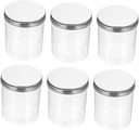 6pcs Airtight Cookie Jar Lid Canister Snack Storage Biscuit Jar for Kitchen Decorative and Practical