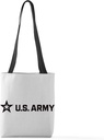 CafePress U.S. Army® Black Horizontal Logo Small Tote Bag 13"x13" Reusable Grocery Shopping Sling Tote Bag