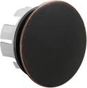 Sink Basin Trim Overflow Cover Fits Overflow Holes Approximately 0.85 inch Oil Rubbed Bronze Brass Insert in Hole Round Caps Bathroom Vanity Sink Rings