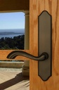 Normandy by FPL- Solid Brass Privacy Lever Set for Left Hand Door, Oil Rubbed Bronze