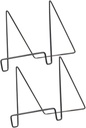 PRETYZOOM 2pcs Metal Plate Stands Display Stand for Tabletop Photo Frames Riser Artistic Work Holders Frame Holders Picture Back Racks