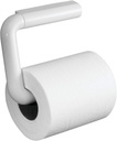iDesign Plastic Wall Mount Paper Holder, Dispenser for Master, Guest, Kid's Bathroom, 6.95" x 7.4" x 1.45", Toilet Tissue Bar
