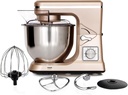 Stand Mixer 6+1 Speeds 1000W Tilt-Head Kitchen Electric Stand Mixer Food Mixers with Dough Hook, Whisk, Beater, Splash Guard & Mixing Bowl for Baking by,White (Color : Gold)