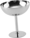 Cabilock Multi-functional Ice Cream Holder Stainless Steel Cup Ice Cream Goblet Cups Decorative Dessert Bowl for Parties