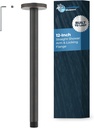 HammerHead Showers Solid Metal 12 Inch Ceiling Mount Shower Arm and Flange with Set Screw, Extra Long Straight Shower Arm for Rain Shower Head, Ceiling-Mounted Rain Shower Arm, Oil Rubbed Bronze