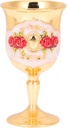 Retro Wine Goblet Zinc Alloy Cup for All Beverages for Parties Home Decor and Banquets Unique Flower Pattern and Easy to Clean