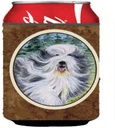 Caroline's Treasures SS8037CC Bearded Collie Can or Bottle Hugger Cooler Washable Drink Sleeve Collapsible Beverage Insulated Holder, Can Hugger, Multicolor