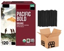Pacific Bold Coffee, Dark Roast, 120 Coffee Pods, KL Sig KLS With Stirrers (Packaging May Vary)