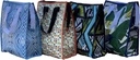 Medium Insulated Assorted Patterns 4 Pack Multi-Purpose Totes, multicolor, standard shopping (74301)