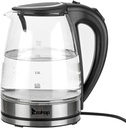 Electric Kettle with Glas,Electric Glass Kettle and Tea Maker with Temperature Controls 110V 1200W 1.8L Glass Electric Kettle,Auto Shut-Off and Boil-Dry Protection