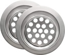 Sink Strainer 2.5 Inch - Bathtub & Kitchen Sink Drain Strainer - Food & Hair Catcher for Bathroom & Kitchen Sink of Stainless Steel - Accessories for Bathroom and Kitchen, 2 Pcs