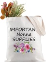 JXGZSO Important Nonna Supplies Tote Bag Nonna Birthday Gift Nonna Gift Nonna Mother's Day Gift