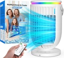 AI Portable Air Conditioners Fan with 120° Rotating Function,JYew Evaporative Mini Room Air Conditioners,Portable AC Unit Air Cooler with 4 in 1 Humidifier Fan Conditioner, AC Portable for Room Office